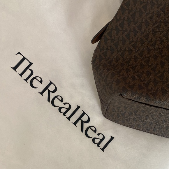 MICHAEL KORS SIGNATURE LOGO BROWN BAG - Picture 6 of 13